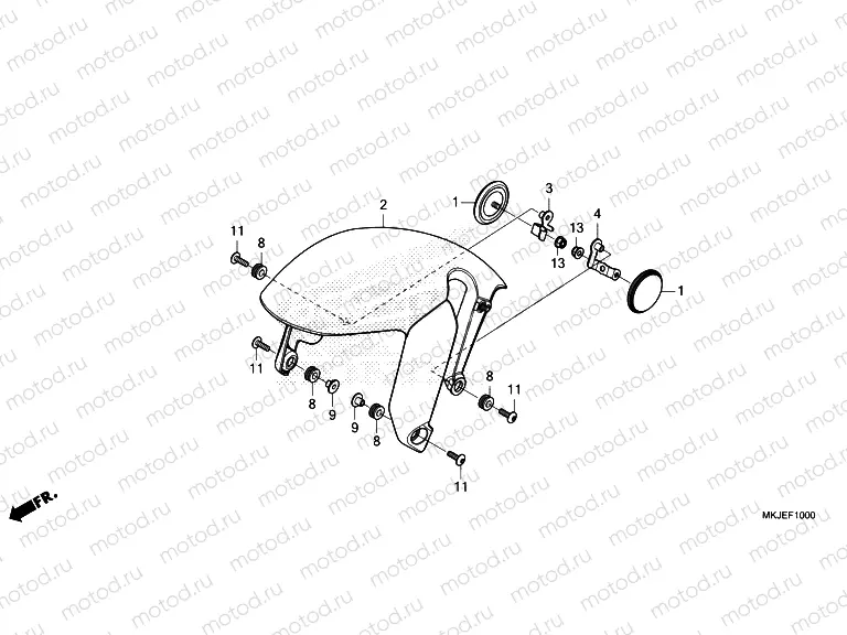 F-10 FRONT FENDER