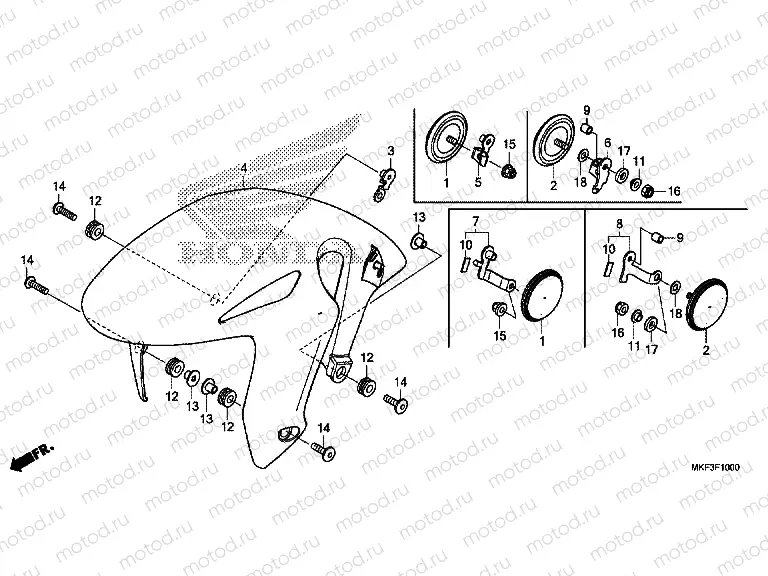 F-10 FRONT FENDER