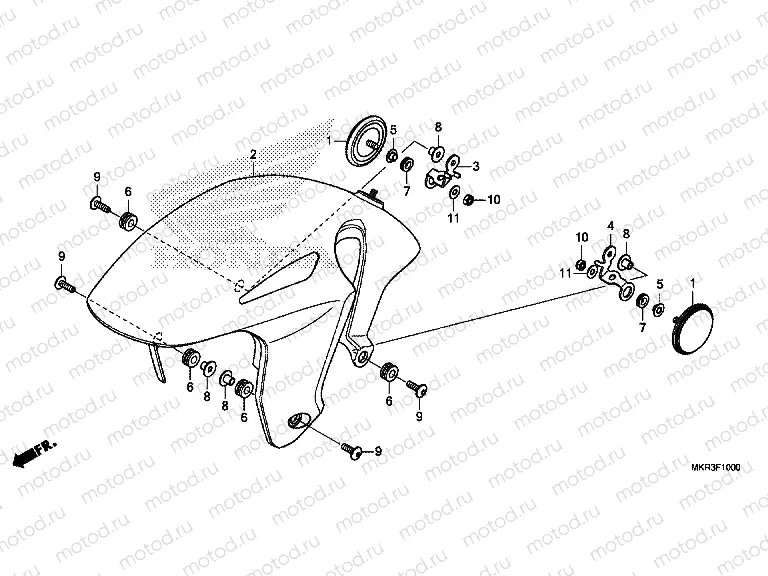 F-10 FRONT FENDER