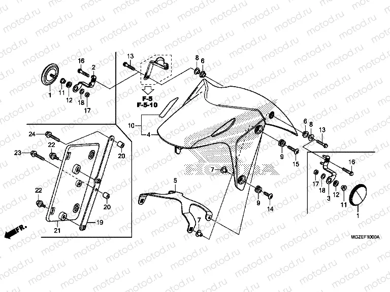 F-10 FRONT FENDER