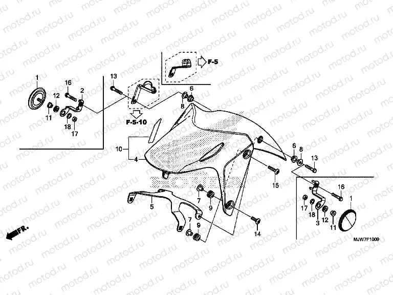 F-10 FRONT FENDER