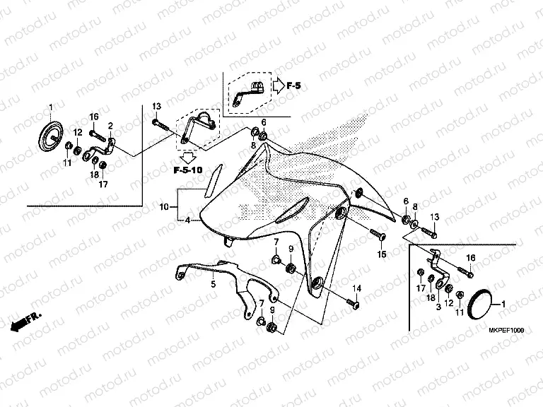 F-10 FRONT FENDER