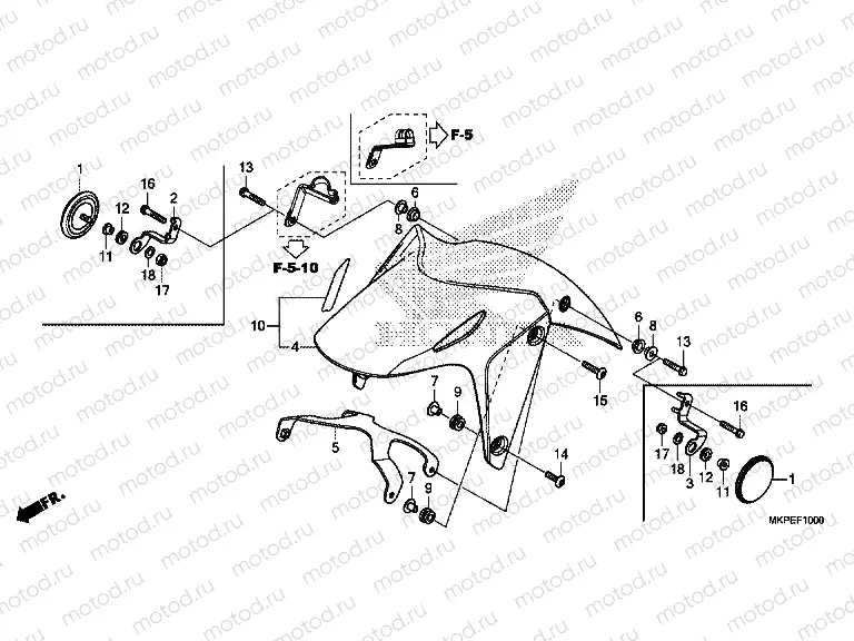 F-10 FRONT FENDER