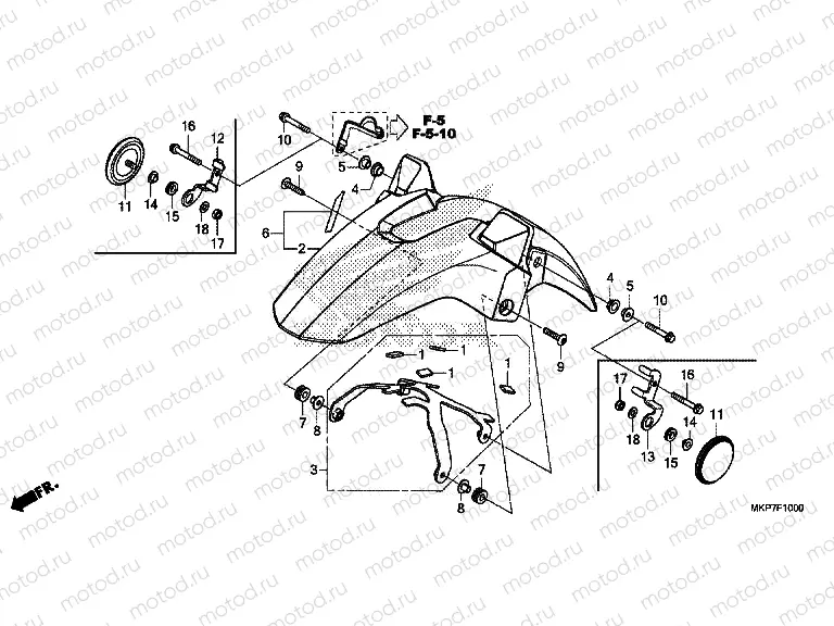 F-10 FRONT FENDER