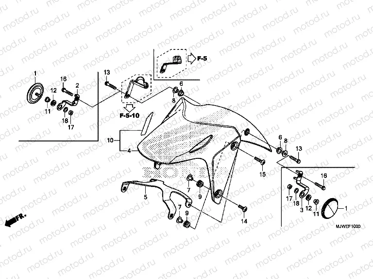 F-10 FRONT FENDER