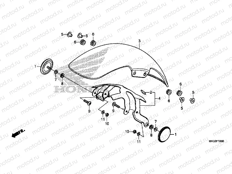 F-10 FRONT FENDER
