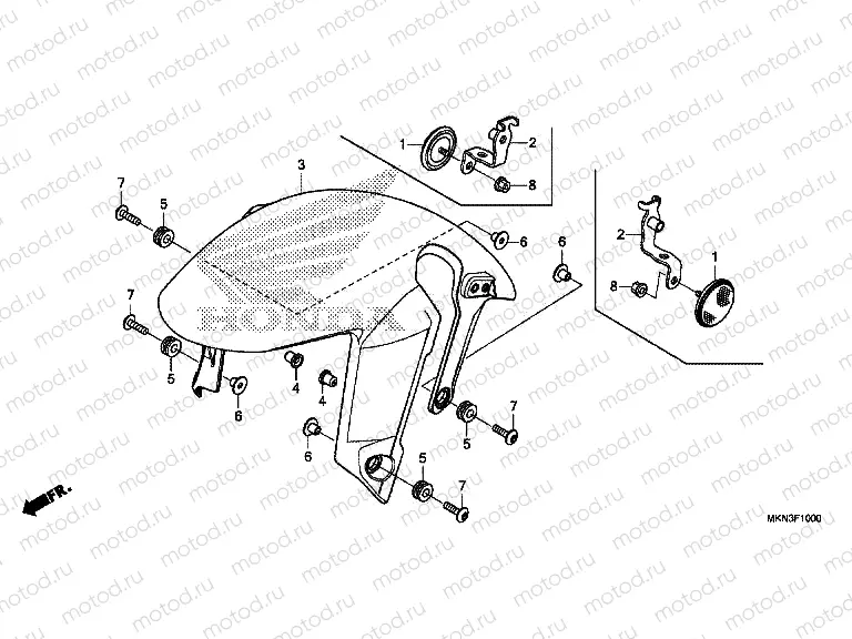 F-10 FRONT FENDER