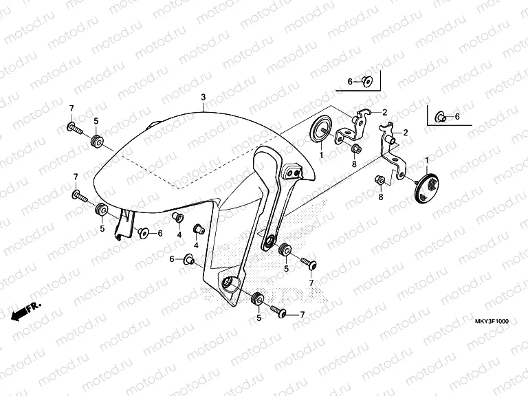 F-10 FRONT FENDER