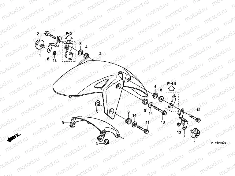 F-10 FRONT FENDER