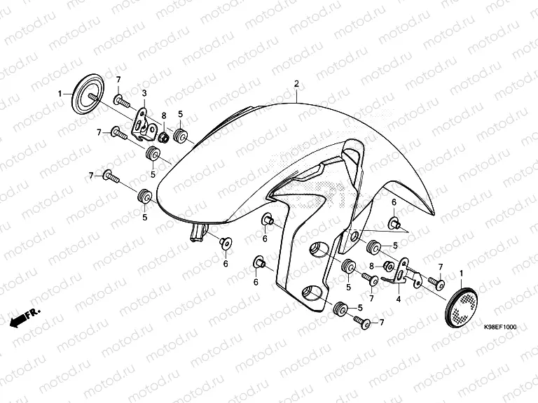 F-10 FRONT FENDER