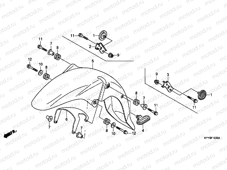 F-10 FRONT FENDER