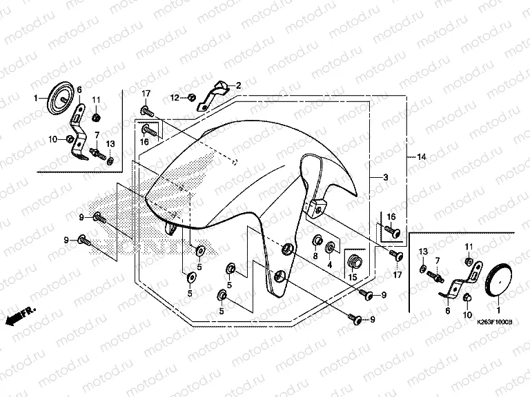 F-10 FRONT FENDER