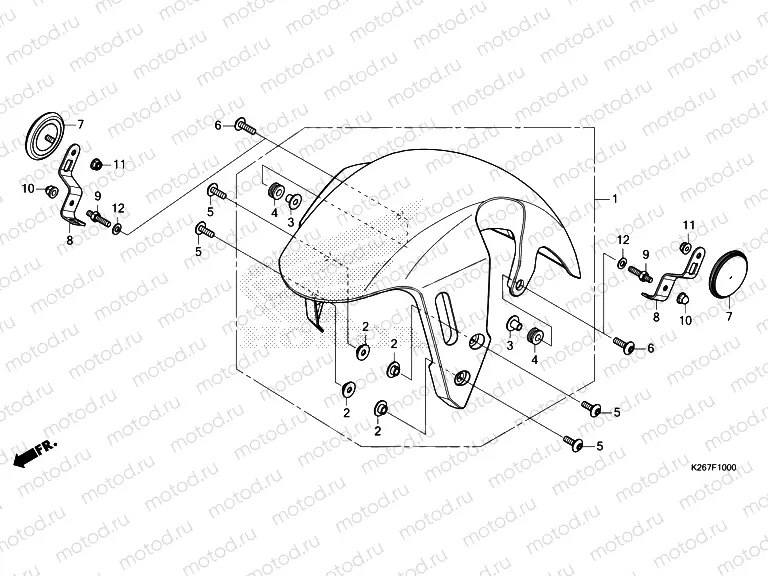 F-10 FRONT FENDER
