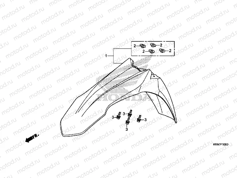 F-10 FRONT FENDER