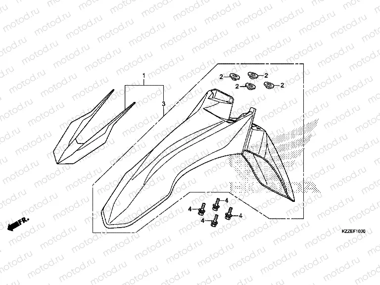 F-10 FRONT FENDER