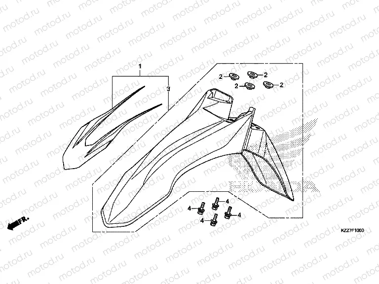 F-10 FRONT FENDER