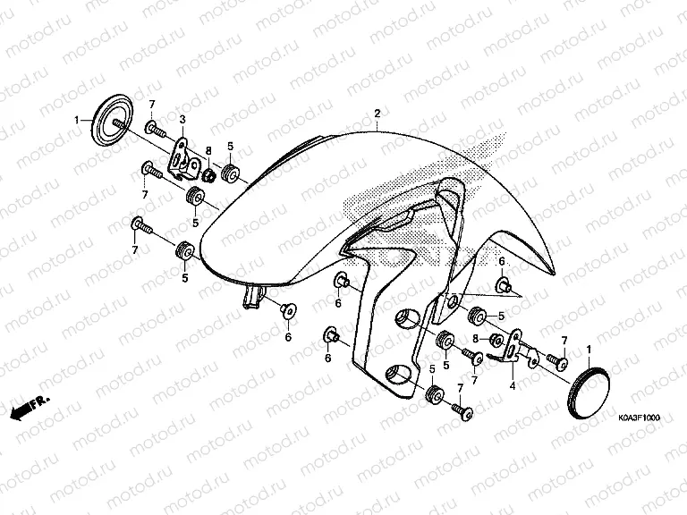 F-10 FRONT FENDER