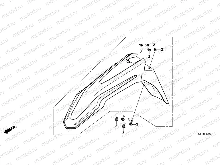 F-10 FRONT FENDER