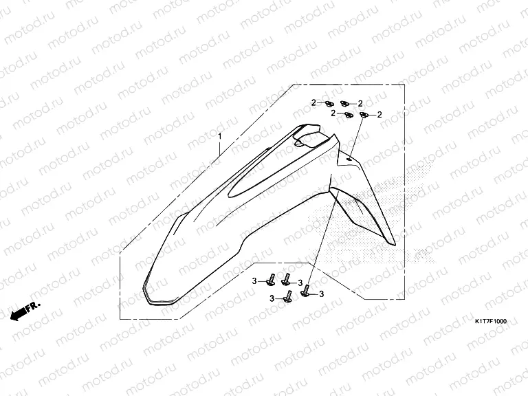 F-10 FRONT FENDER