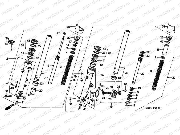 F-10 FRONT FORK