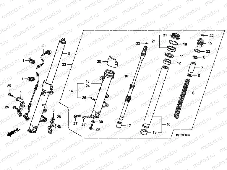 F-10 FRONT FORK