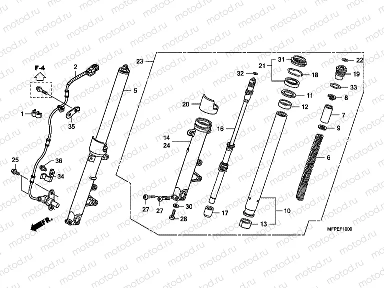 F-10 FRONT FORK