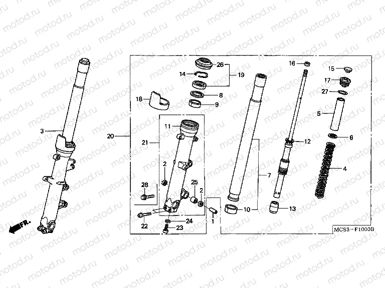 F-10 FRONT FORK