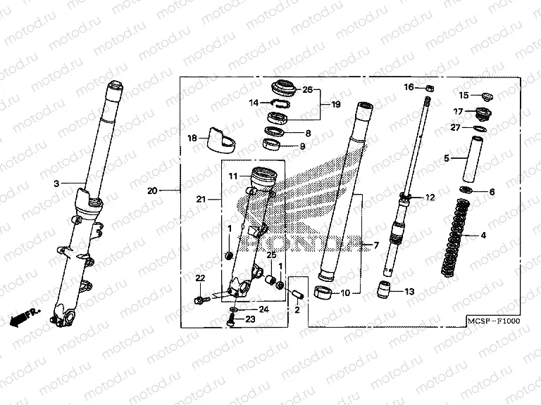 F-10 FRONT FORK