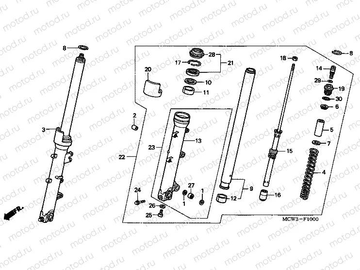F-10 FRONT FORK