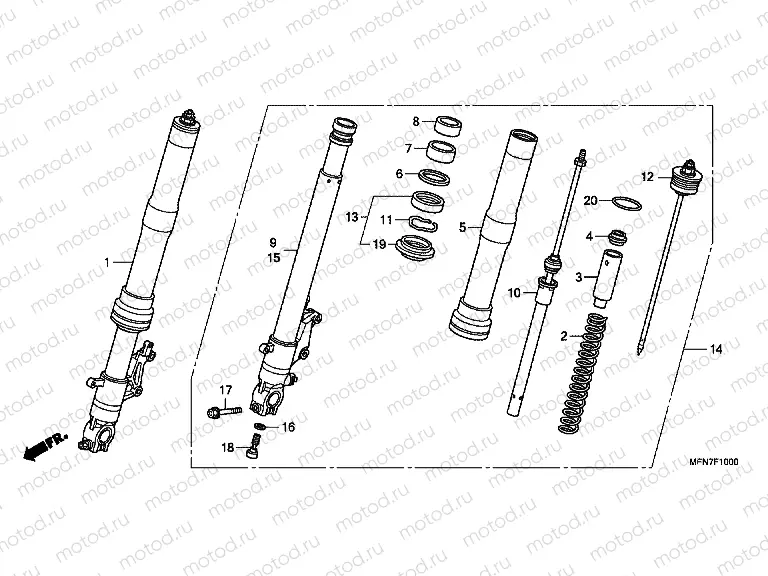 F-10 FRONT FORK