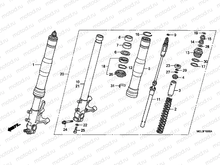 F-10 FRONT FORK
