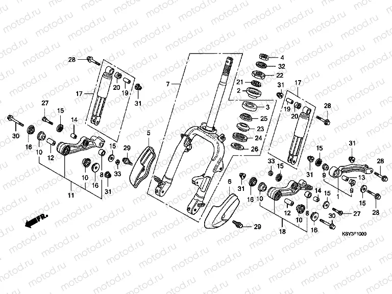 F-10 FRONT FORK