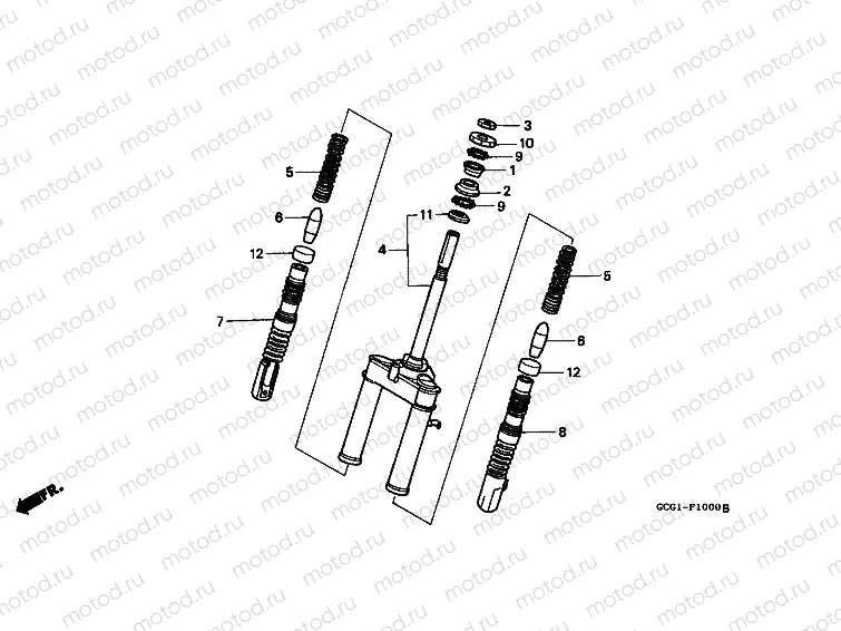 F-10 FRONT FORK
