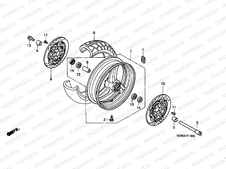 F-10 FRONT WHEEL (1)