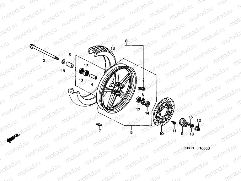 F-10 FRONT WHEEL (1)
