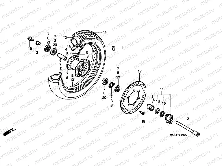 F-10 FRONT WHEEL