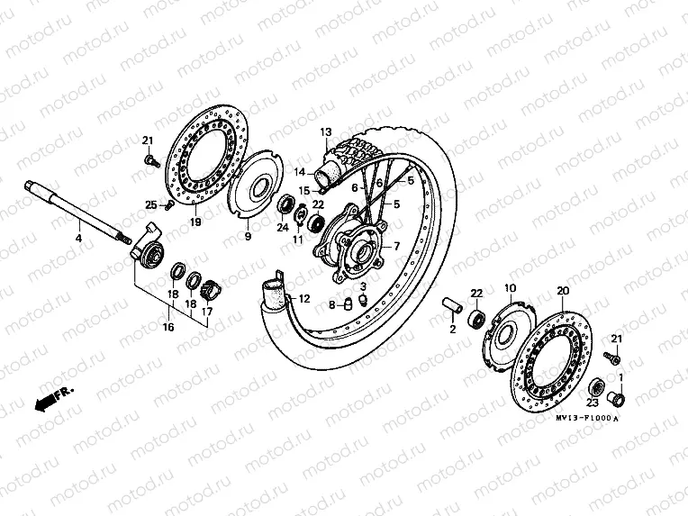 F-10 FRONT WHEEL