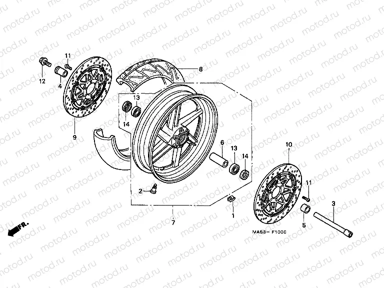 F-10 FRONT WHEEL