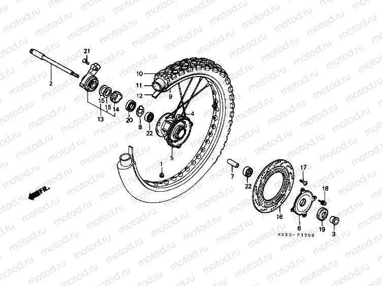 F-10 FRONT WHEEL