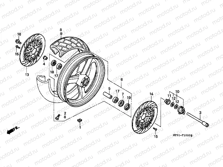 F-10 FRONT WHEEL