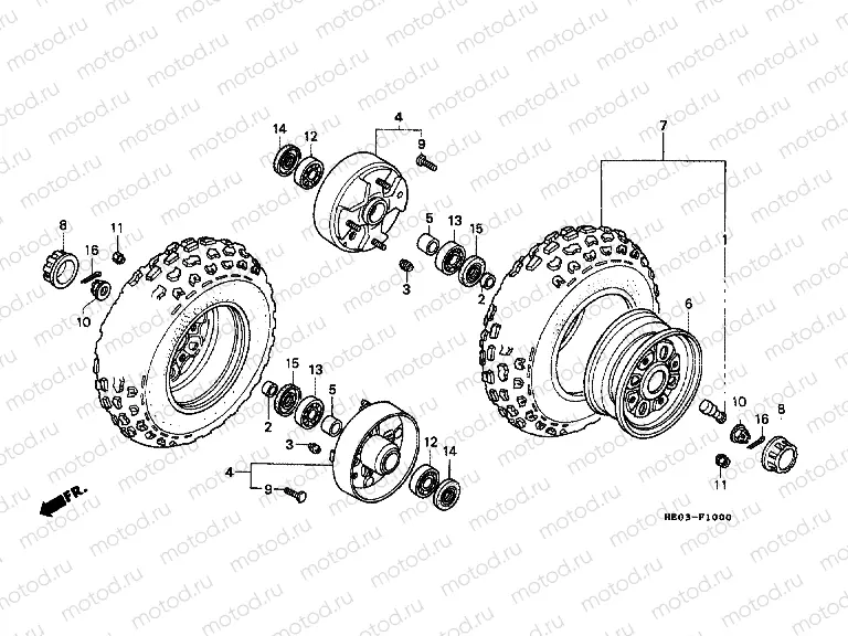 F-10 FRONT WHEEL