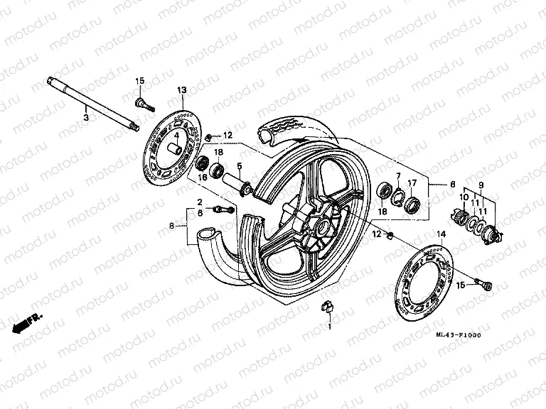 F-10 FRONT WHEEL