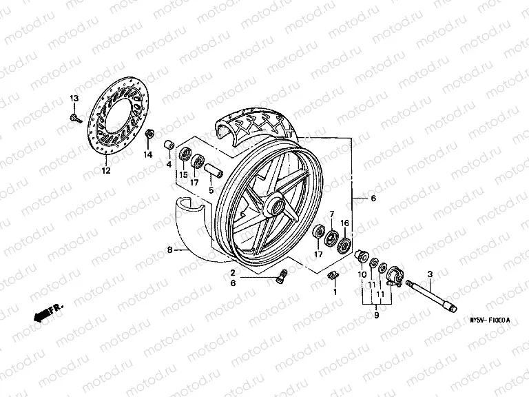 F-10 FRONT WHEEL