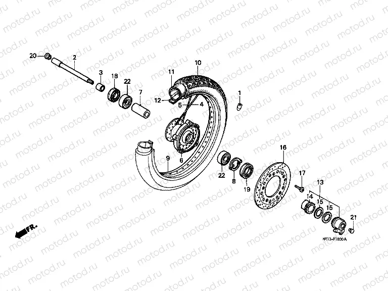 F-10 FRONT WHEEL