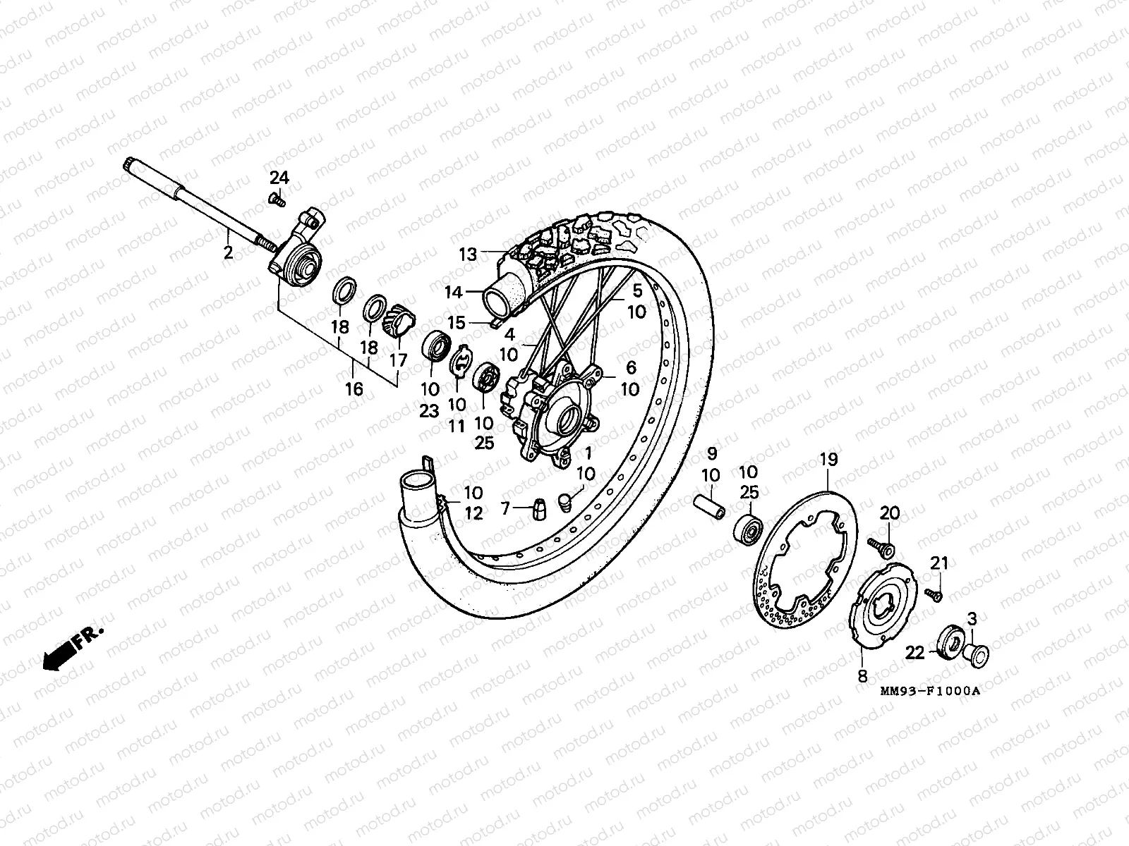 F-10 FRONT WHEEL
