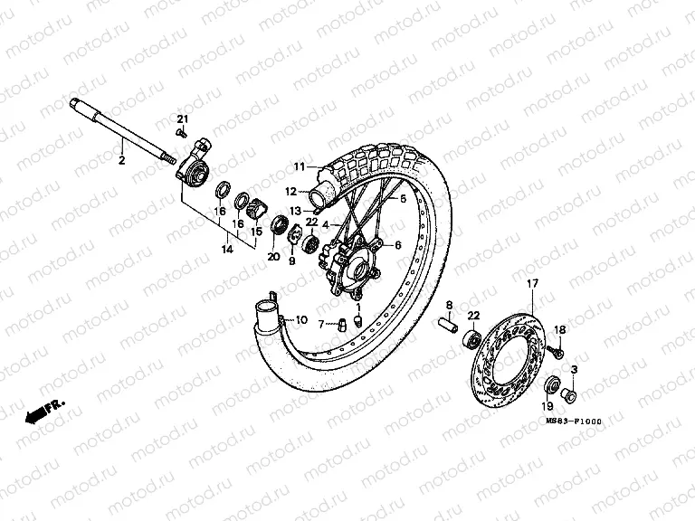 F-10 FRONT WHEEL