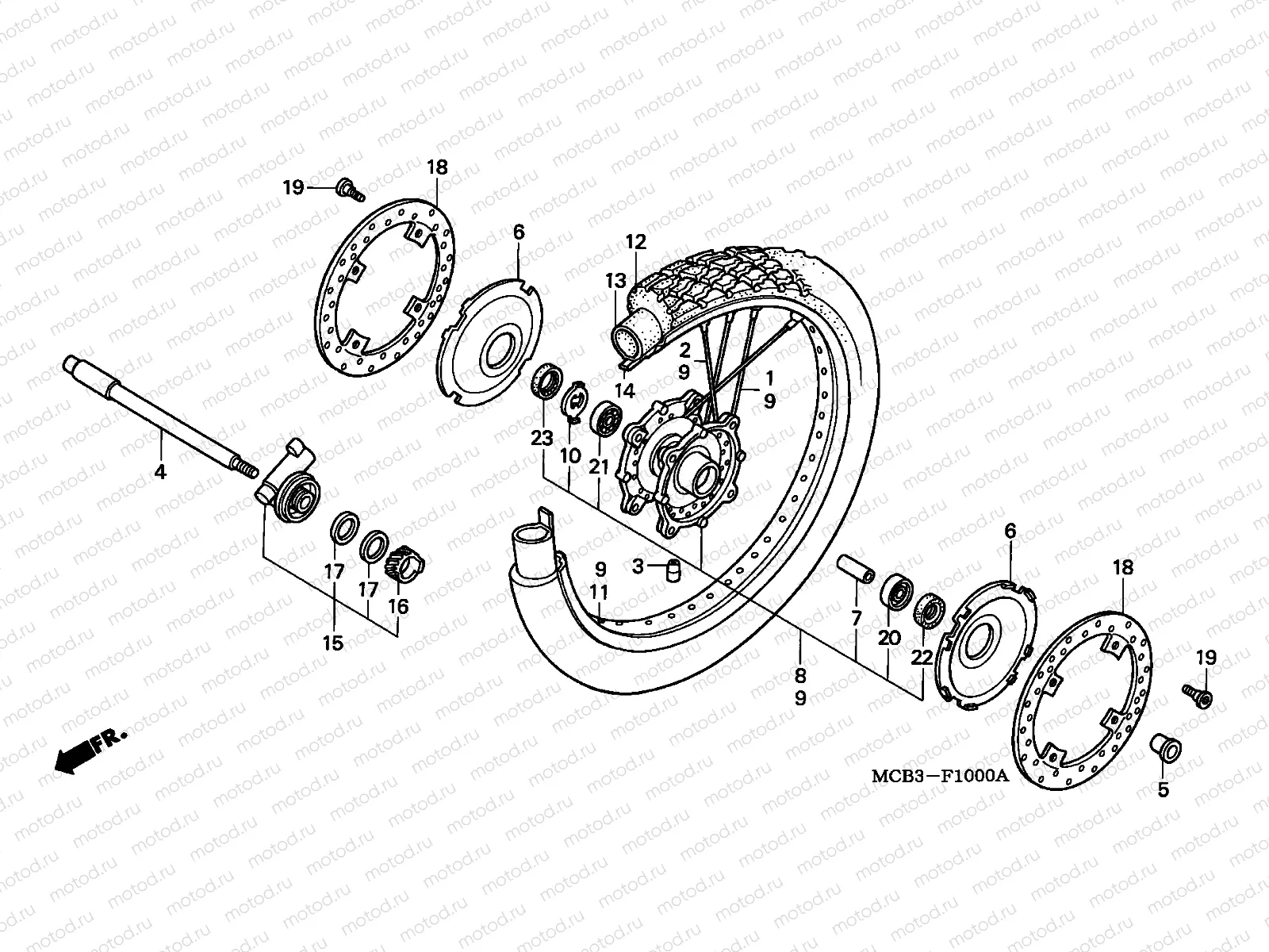 F-10 FRONT WHEEL