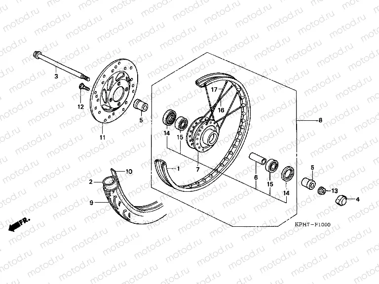 F-10 FRONT WHEEL