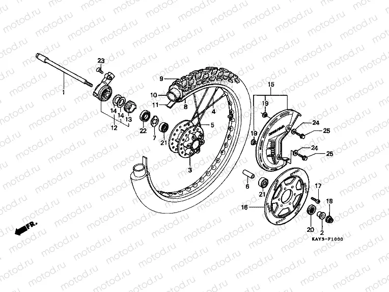 F-10 FRONT WHEEL