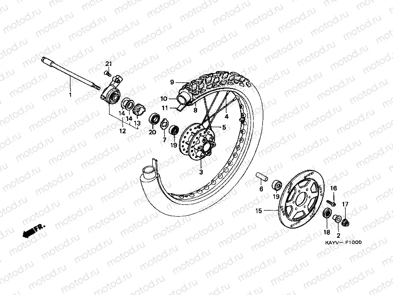 F-10 FRONT WHEEL
